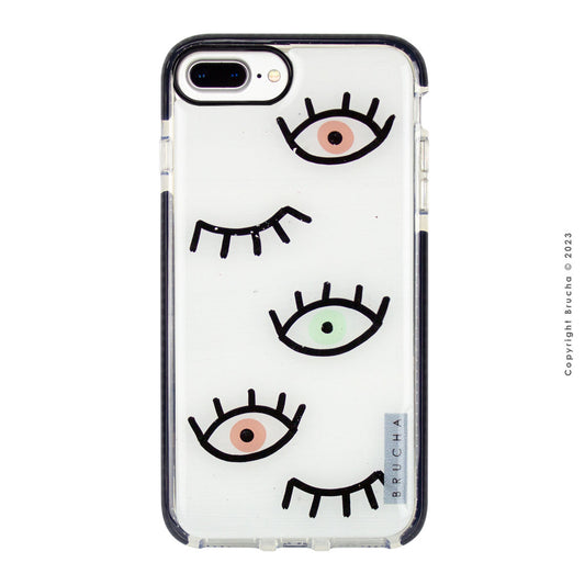 Funda ultra protectora pintada a mano para iPhone 6/7/8 Plus - EYES