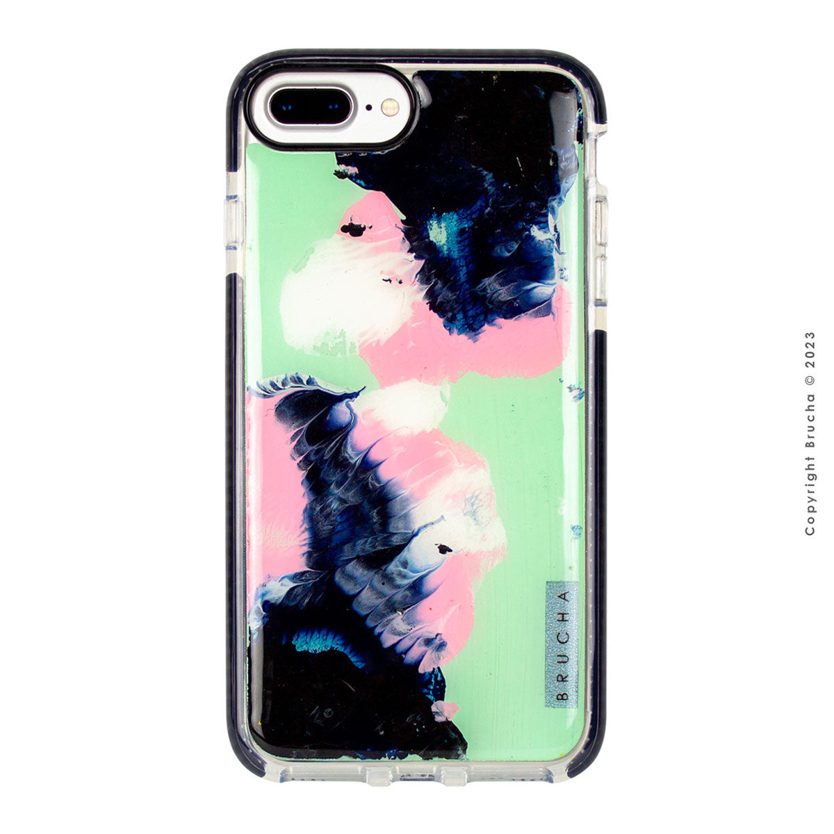 Funda ultra protectora pintada a mano para iPhone 6/7/8 Plus - Menta