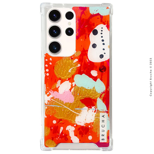 Funda Impact pintada a mano para Samsung Galaxy S23 Ultra - Temple