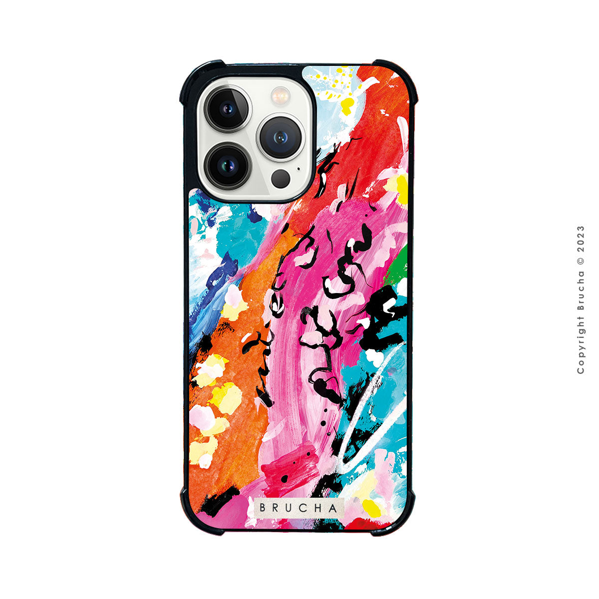 Funda para iPhone ultra resistente impresa con Print original de Brucha - Turín