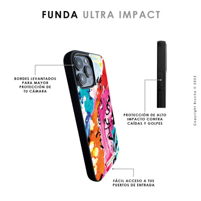 Funda para iPhone ultra resistente impresa con Print original de Brucha - Turín