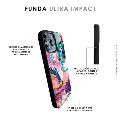 Funda para iPhone ultra resistente impresa con Print original de Brucha - Bombay