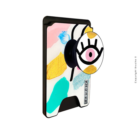 Cartera MagSafe con phone holder incluido handpainted - Aria