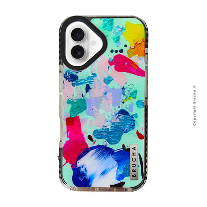 Funda ultra protectora pintada a mano para iPhone 16 - Cloud