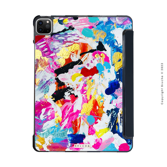 Funda ultra protectora para iPad pintada a mano pieza única - Jazmin