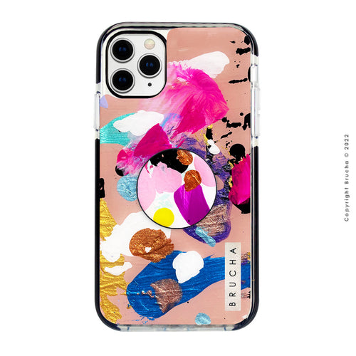 Funda ultra protectora con holder match pintada a mano para iPhone 11 Pro - Mirna