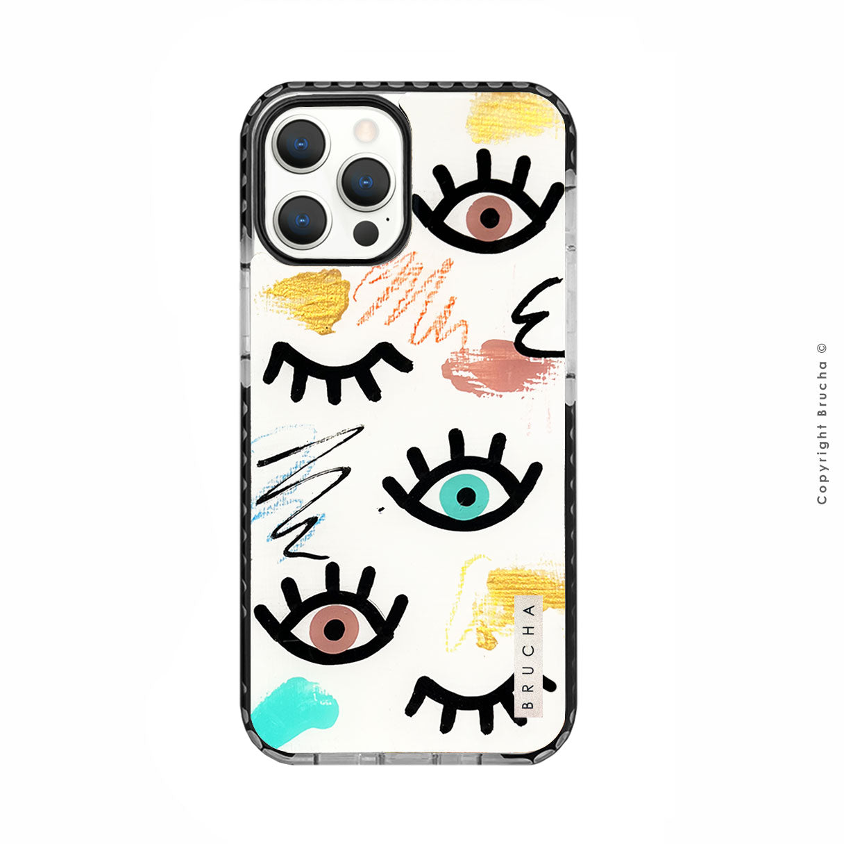 Funda ultra protectora pintada a mano para iPhone 12 Pro Max - I See You