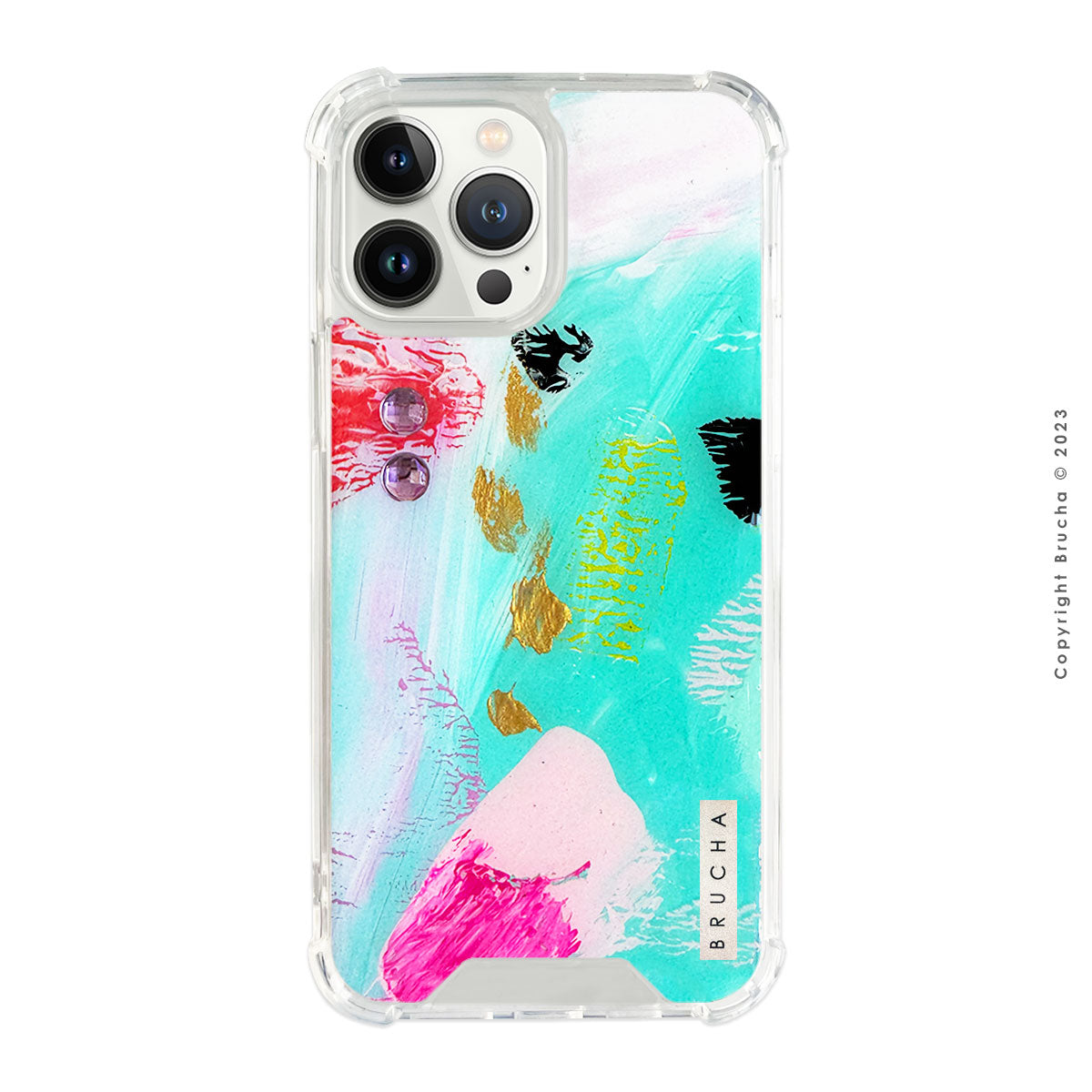 Funda Impact pintada a mano para iPhone 12/13 Pro Max - Nabu BRILLANTES EDICIÓN LIMITADA💎