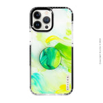 Set de funda ultra protectora, holder match y mica vidrio templado, pintada a mano para iPhone 12/13 Pro Max -  Luanda