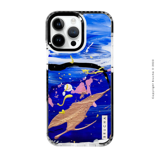 Funda ultra protectora pintada a mano para iPhone 14 Pro Max - Mares