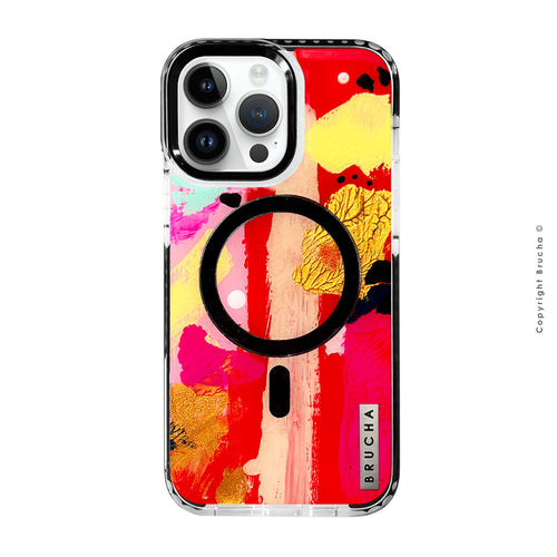 Funda Magsafe ultra protectora pintada a mano para iPhone 14 Pro Max - Mean