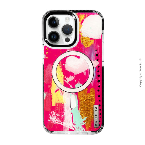 Funda Magsafe ultra protectora pintada a mano para iPhone 14 Pro Max - Guess