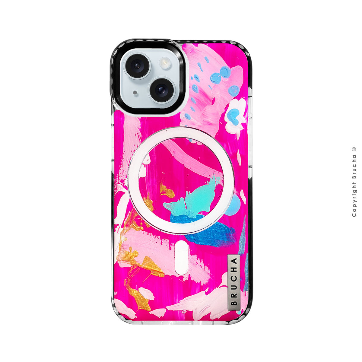 Funda Magsafe ultra protectora pintada a mano para iPhone 15  - Valentine