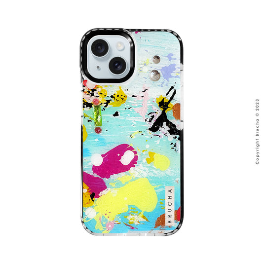 Funda ultra protectora pintada a mano para iPhone 15 -  Jessy BRILLANTES EDICIÓN LIMITADA💎