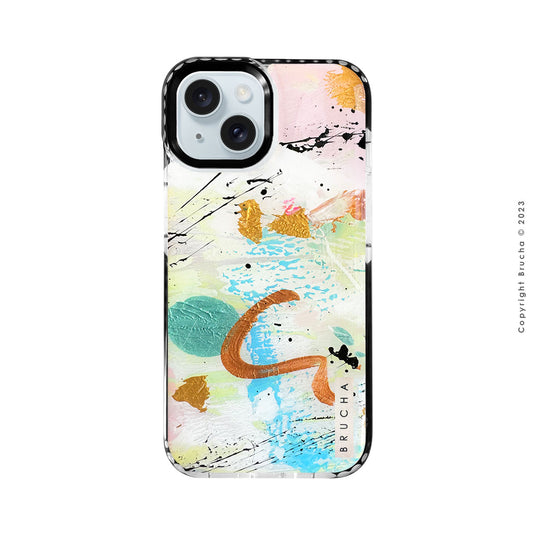 Funda ultra protectora pintada a mano para iPhone 15 - Mochis