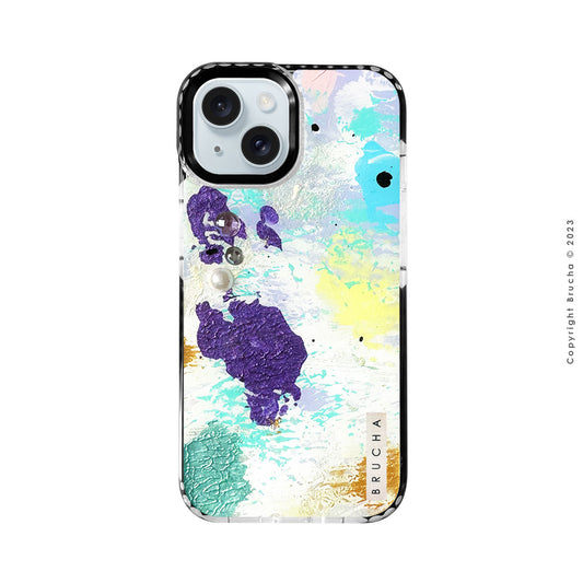 Funda ultra protectora pintada a mano para iPhone 15 -  Begolia BRILLANTES EDICIÓN LIMITADA💎