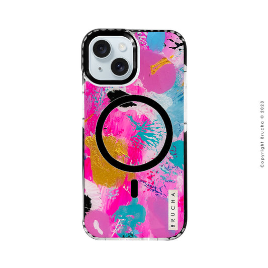 Funda Magsafe ultra protectora pintada a mano para iPhone 15 - Dominica