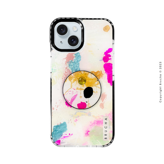 Funda ultra protectora y holder match pintada a mano para iPhone 15 - Fey