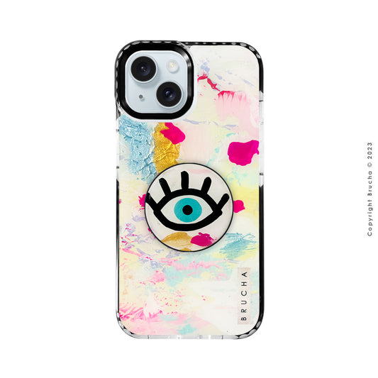 Funda ultra protectora y holder match pintada a mano para iPhone 15 - Lindy