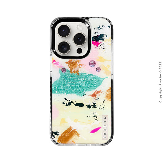 Funda ultra protectora pintada a mano para iPhone 15 Pro - Raba BRILLANTES EDICIÓN LIMITADA💎