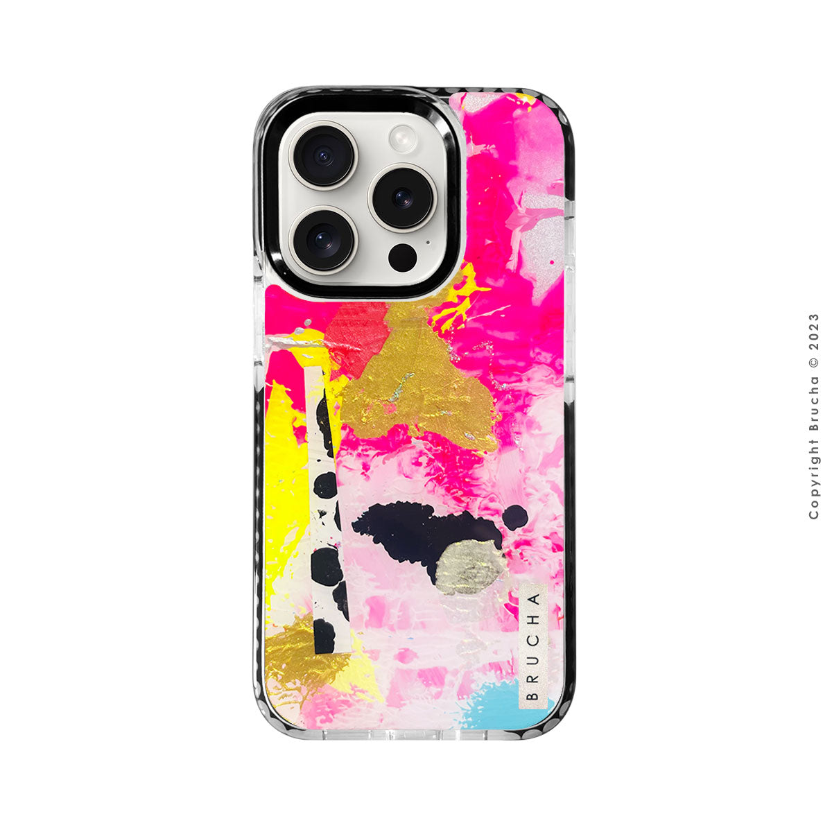 Funda ultra protectora pintada a mano para iPhone 15 Pro - Nuka