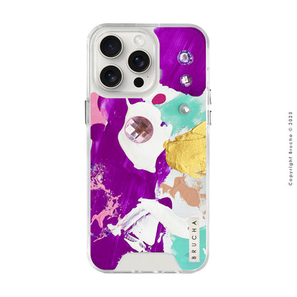 Funda Impact pintada a mano para iPhone 15 Pro Max - Azmar BRILLANTES EDICIÓN LIMITADA💎