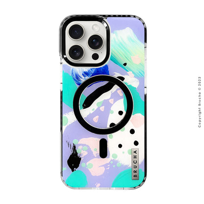 Funda Magsafe ultra protectora pintada a mano para iPhone 15 Pro Max - Yeah