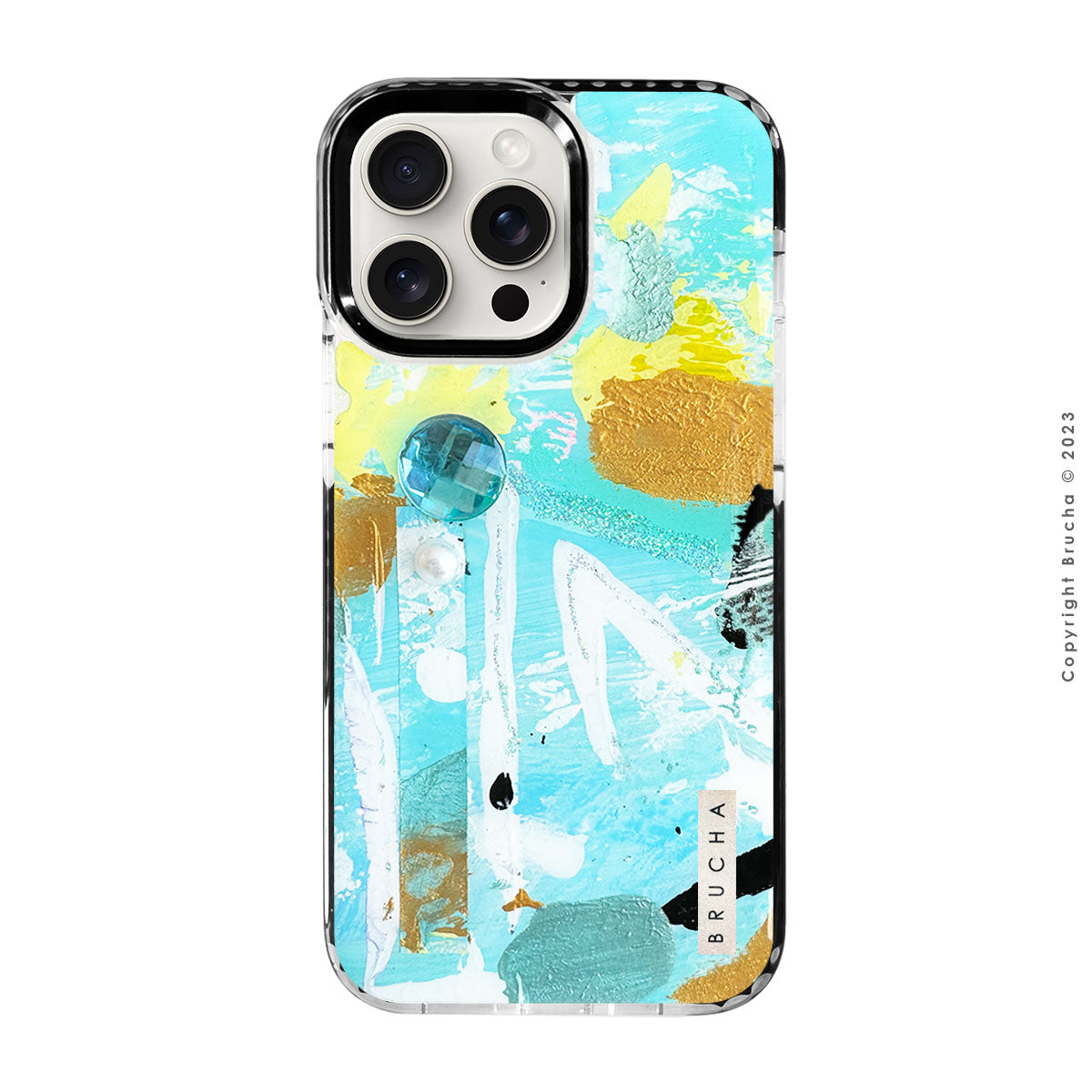 Funda ultra protectora pintada a mano para iPhone 15 Pro Max - Wheezer BRILLANTES EDICIÓN LIMITADA💎