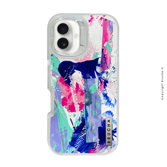 Funda ULTRA resistente transparente pintada a mano para iPhone 16 Plus - Aria