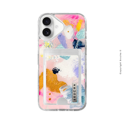 Funda Impact con cartera pintada a mano para iPhone 16 Plus - Diana