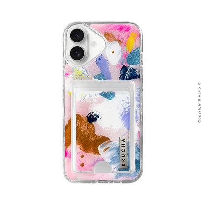 Funda Impact con cartera pintada a mano para iPhone 16 Plus - For