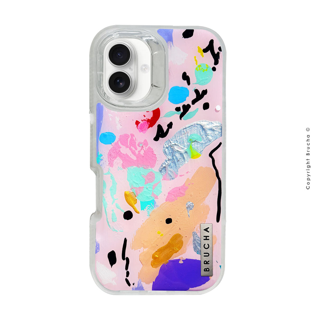 Funda ULTRA resistente transparente pintada a mano para iPhone 16 Plus - Kim