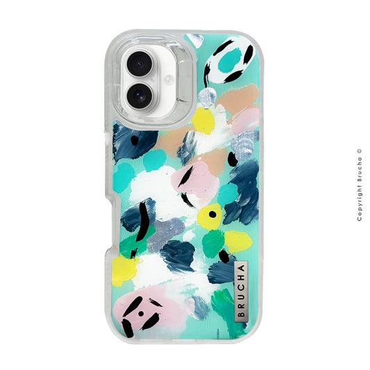 Funda ULTRA resistente transparente pintada a mano para iPhone 16 Plus - Luca