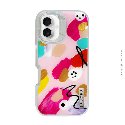 Funda ULTRA resistente transparente pintada a mano para iPhone 16 Plus -Siena