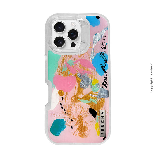 Funda ULTRA resistente transparente pintada a mano para iPhone 16 Pro Max - Karime