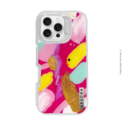 Funda ULTRA resistente transparente pintada a mano para iPhone 16 Pro - Pastriva