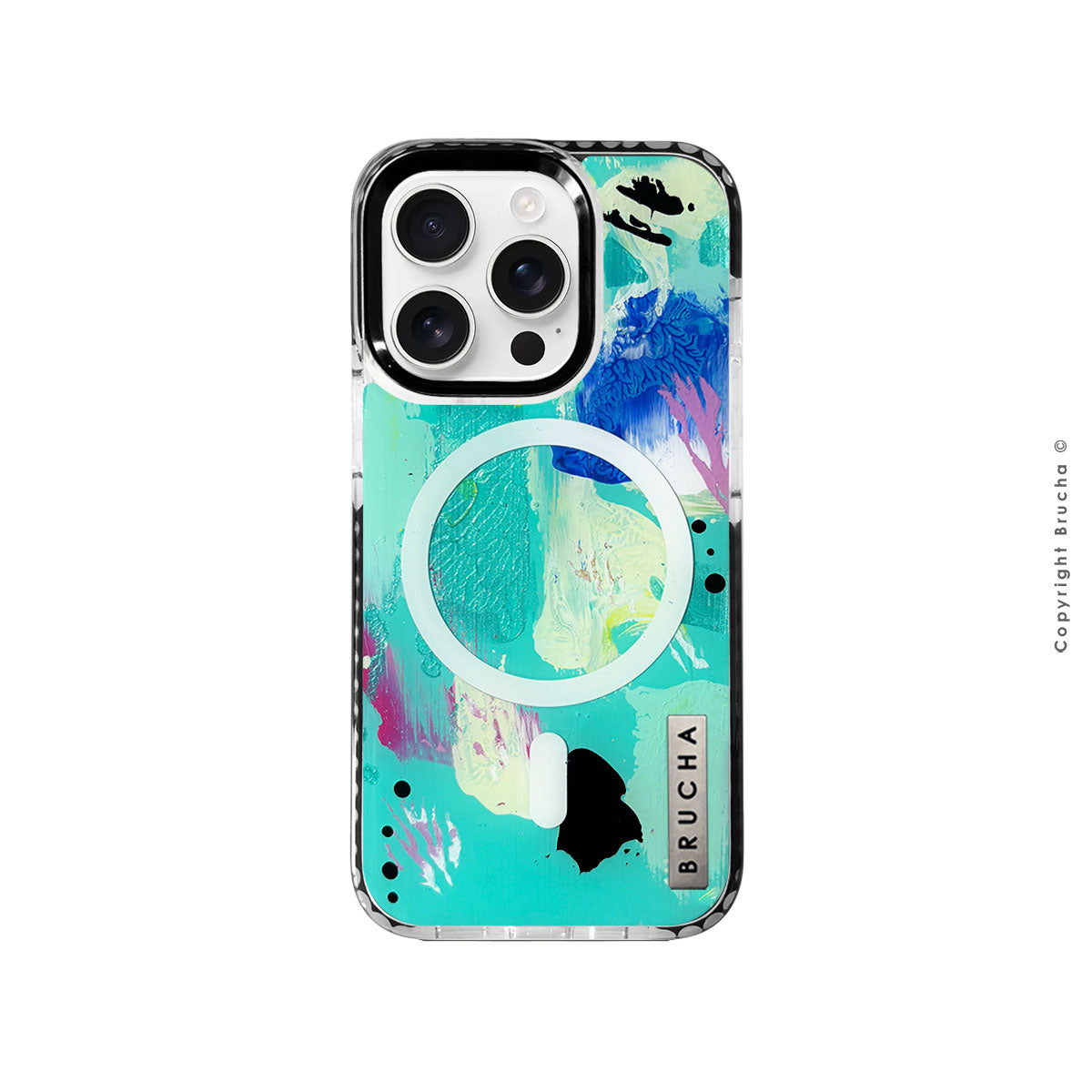 Funda Magsafe ultra protectora pintada a mano para iPhone 16 Pro - Good