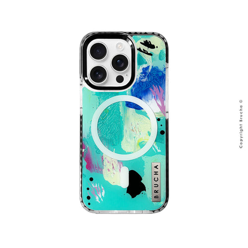 Funda Magsafe ultra protectora pintada a mano para iPhone 16 Pro - Good