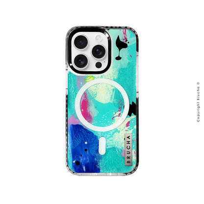 Funda Magsafe ultra protectora pintada a mano para iPhone 16 Pro - Tiger