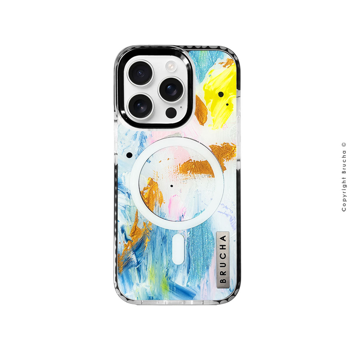 Funda Magsafe ultra protectora pintada a mano para iPhone 16 Pro - Lead