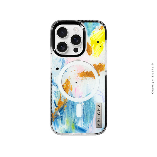 Funda Magsafe ultra protectora pintada a mano para iPhone 16 Pro - Lead