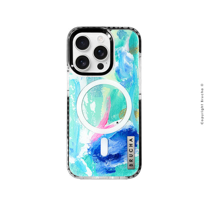 Funda Magsafe ultra protectora pintada a mano para iPhone 16 Pro - Angel