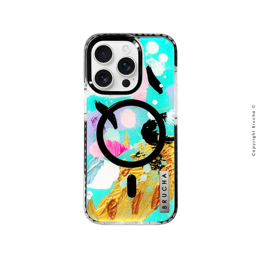 Funda Magsafe ultra protectora pintada a mano para iPhone 16 Pro - Angel