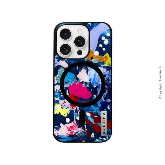 Funda Magsafe ultra protectora pintada a mano para iPhone 16 Pro - Paolo