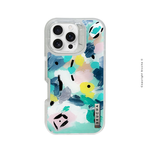 Funda ULTRA resistente transparente pintada a mano para iPhone 16 Pro - Luca