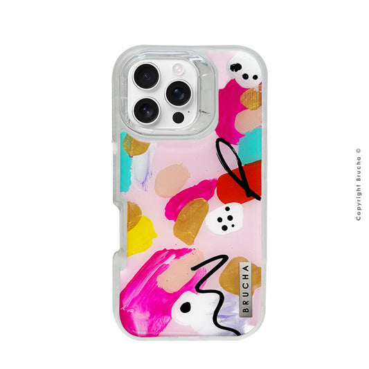 Funda ULTRA resistente transparente pintada a mano para iPhone 16 Pro - Siena