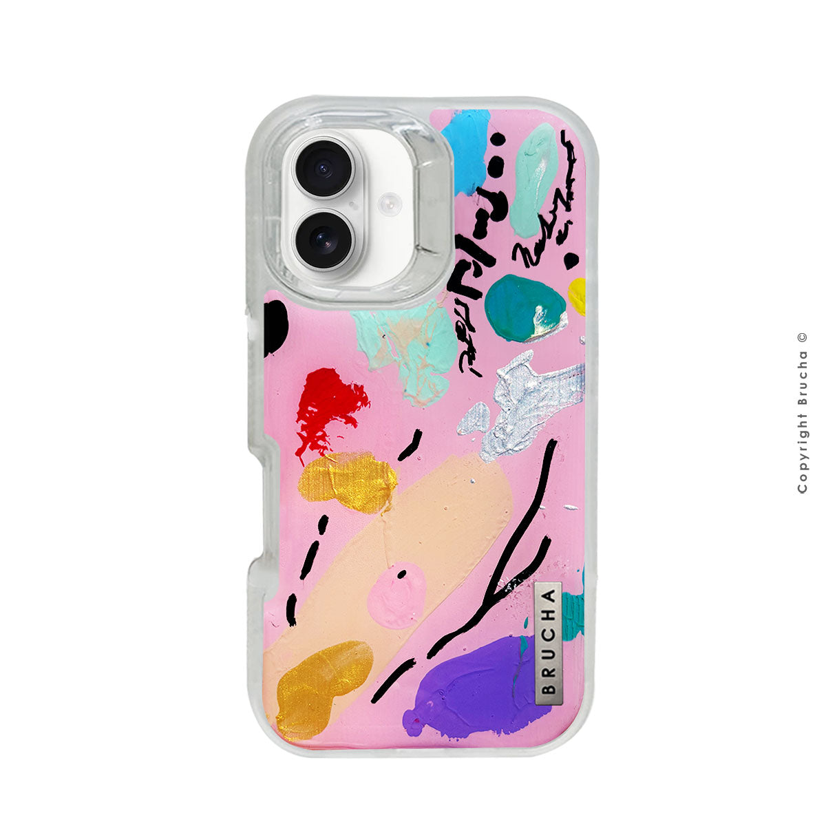 Funda ULTRA resistente transparente pintada a mano para iPhone 16 - Palma