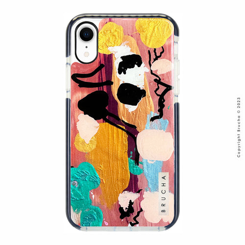 Funda ultra protectora pintada a mano para iPhone XR - Line