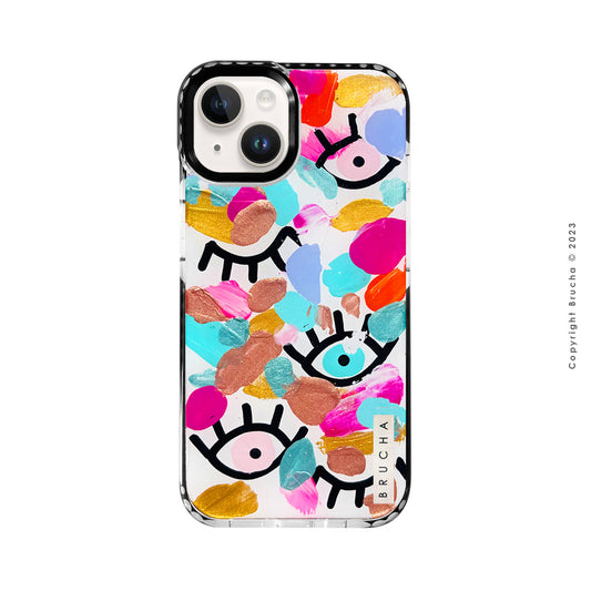 Funda ultra protectora pintada a mano para iPhone 13 - I See You Única