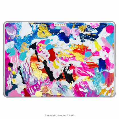 Funda ultra protectora para MacBook pintada a mano pieza única - Jazmin